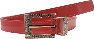 

Baluchi Women Party Pink Artificial Leather Belt, Peach