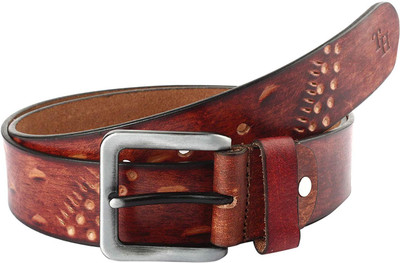 

TannedHides Men Tan Genuine Leather Belt