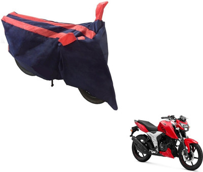 NIKS Two Wheeler Cover for TVS(Apache RTR 160, Black, Orange)