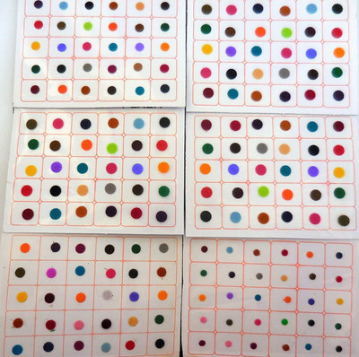 FINE TOUCH 720 PCS POLKA DOTTED FOREHEAD Multicolor Bindis(SUITABLE FOR ALL WOMEN)