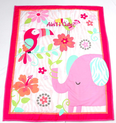 

Little Surprise Box Embroidered  Quilt(Cotton, Pink