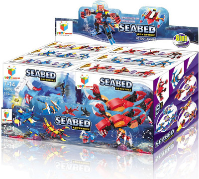 

Toys Bhoomi 6-in-1 Dream Combination Huge Seabed Adventure Building Blocks for Kids Toy Puzzles(Multicolor)