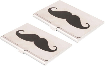 

iHomes Steel ATM / Visiting / Credit Card Holder For Men & Women 7 Card Holder(Set of 2, Multicolor)