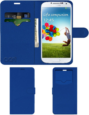 ACM Flip Cover for Samsung Galaxy S4 I9500(Blue, Cases with Holder)