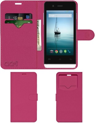 ACM Flip Cover for Lava Flair E2(Pink, Cases with Holder, Pack of: 1)