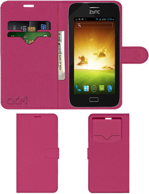 ACM Flip Cover for Zync Cloud 5(Pink, Cases with Holder, Pack of: 1)
