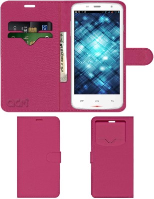 ACM Flip Cover for Spice Smart Flo Mettle 5x Mi-504(Pink, Cases with Holder, Pack of: 1)