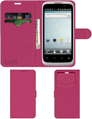 ACM Flip Cover for Spice Mi-425 Stellar(Pink, Cases with Holder, Pack of: 1)