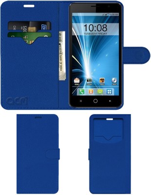 ACM Flip Cover for Intex Aqua Star(Blue, Cases with Holder, Pack of: 1)