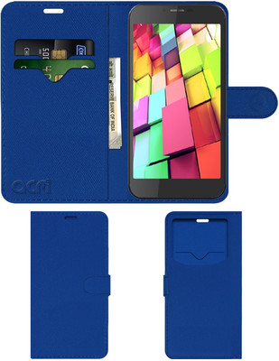 ACM Flip Cover for Intex Cloud 4g Star(Blue, Cases with Holder, Pack of: 1)