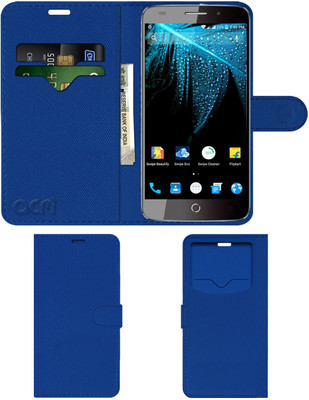 ACM Flip Cover for Swipe Elite Plus(Blue, Cases with Holder, Pack of: 1)
