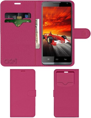 ACM Flip Cover for Intex Aqua Xtreme(Pink, Cases with Holder, Pack of: 1)
