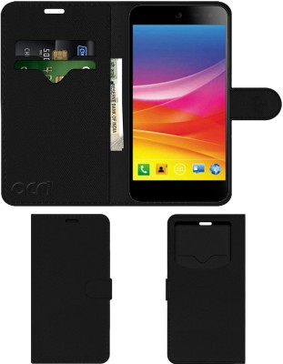 ACM Flip Cover for Micromax Canvas Nitro 4g E455(Black, Cases with Holder, Pack of: 1)