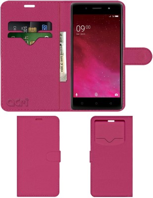 ACM Flip Cover for Lava Z80(Pink, Cases with Holder, Pack of: 1)