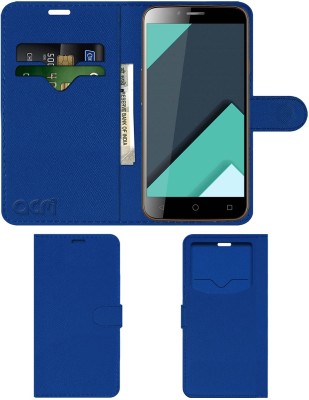 ACM Flip Cover for Karbonn Quattro L50hd(Blue, Cases with Holder, Pack of: 1)