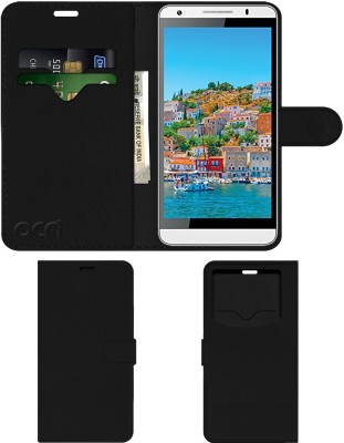 ACM Flip Cover for Intex Aqua Star 2(Black, Cases with Holder, Pack of: 1)