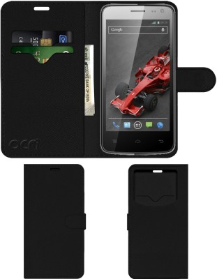 ACM Flip Cover for Lava Xolo Q700i(Black, Cases with Holder, Pack of: 1)