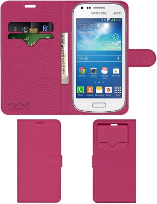 ACM Flip Cover for Samsung Galaxy S Duos 2(Pink, Cases with Holder, Pack of: 1)