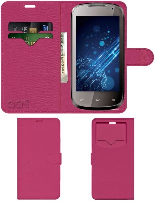 ACM Flip Cover for Lava Xolo A500(Pink, Cases with Holder, Pack of: 1)