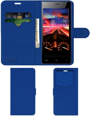 ACM Flip Cover for Micromax Canvas Xpress 4G Q413(Blue, Cases with Holder, Pack of: 1)
