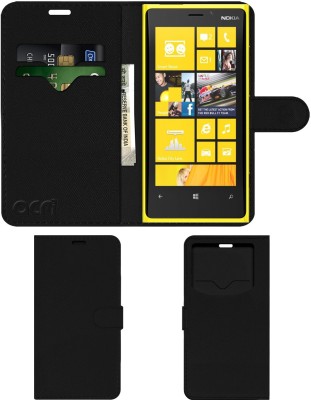 ACM Flip Cover for Nokia Lumia 920(Black, Cases with Holder, Pack of: 1)