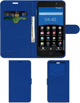 ACM Flip Cover for Panasonic Eluga L 4g(Blue, Cases with Holder, Pack of: 1)