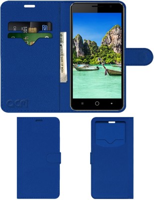 ACM Flip Cover for Intex Aqua Power(Blue, Cases with Holder, Pack of: 1)