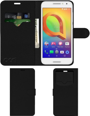 ACM Flip Cover for Alcatel A3(Black, Cases with Holder, Pack of: 1)