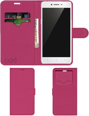 ACM Flip Cover for OPPO R7 Lite(Pink, Cases with Holder, Pack of: 1)