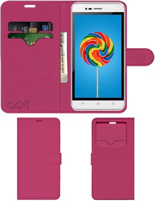 ACM Flip Cover for Intex Aqua Air(Pink, Cases with Holder, Pack of: 1)