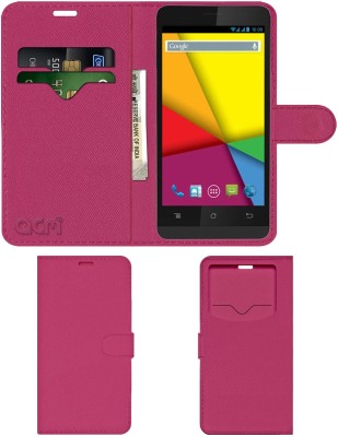 ACM Flip Cover for Karbonn Titanium S5 Ultra(Pink, Cases with Holder, Pack of: 1)