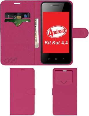 ACM Flip Cover for Celkon Campus A15k(Pink, Cases with Holder, Pack of: 1)