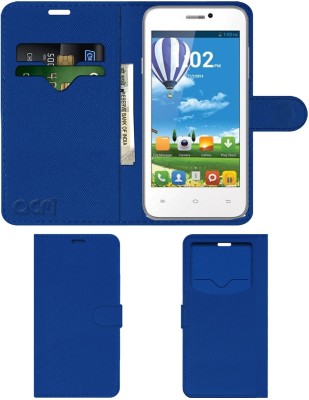 ACM Flip Cover for Iball Andi 4.5 Ripple 3g(Blue, Cases with Holder, Pack of: 1)
