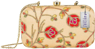 

Parizaat By Shadab Khan Party Gold Clutch