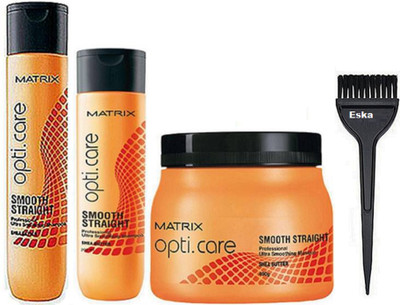 

Eska Hair Brush&Matrix Opticare Smooth & Straight Hair Shampoo 350ml +200ml Shampoo & Hair Spa(Set of 4)