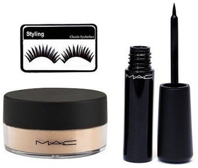 

styling Eyelashes, Liquid Eyeliner & Loos Poudre(Set of 3)