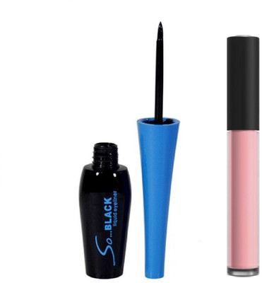

Vedy new latest combo set of eyeliner and lipstick for woman and girls(Set of 2)