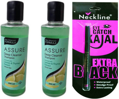 

Vestige Cleanse Shampoo (Pack Of ) (400 ml) with nickline kajal(Set of 3)