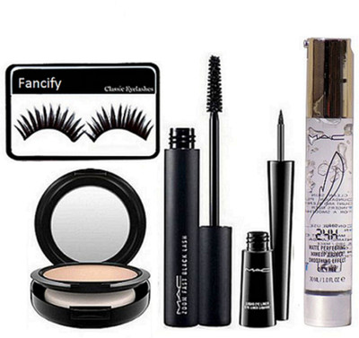 

fancify Eyelashes , Studio Fix Compact , Zoom Lash Mascara , Liquid Eyeliner & Face Primer(Set of 5)