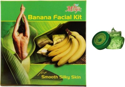 

Nature's Banana Facial Kit (Set of 4) with aloevera gel (450gm)(Set of 2)