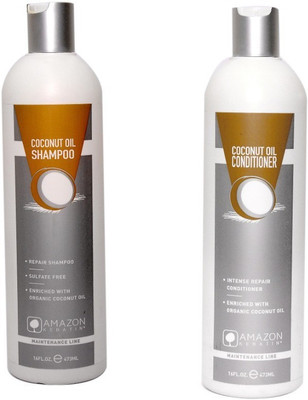 

AMAZON KERATIN COCONUT OIL SHAMPOO AND CONDITIONER(Set of 2)