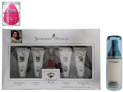 

brutus Sponge Puff, Shahnaz Husain Diamond Plus Facial Kit, Matchmaster Foundation of Mac(Set of 3)