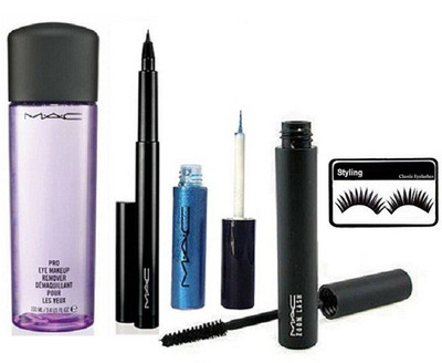

styling Eyelashes, Zoomlash Mascara & Pen Eyeliner ,with gliter liner , Makeup Remover(Set of 5)