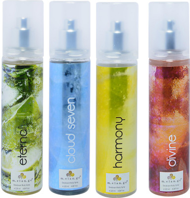 

MELANGE MEBPECHD-120ML Body Spray - For Men & Women(120 ml, Pack of 4)