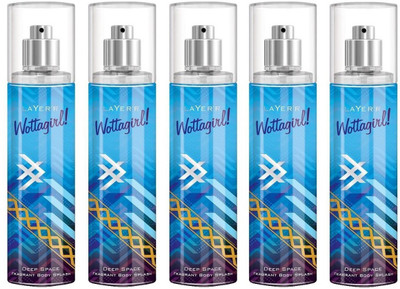 

Layer Shot Wottagirl Deep Space Pack of 5 Deodorant Spray - For Women(675 ml, Pack of 5)