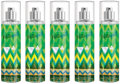 

Layer Shot Wottagirl Spell Bound Pack of 5 Deodorant Spray - For Women(675 ml, Pack of 5)