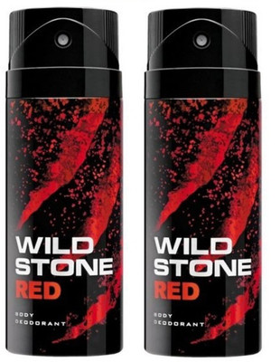

Wild Stone Set of Two RED deodrant Body Spray - For Men(300 ml, Pack of 2)