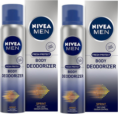 

Nivea SPRINT Body Spray - For Men(240 ml, Pack of 2)
