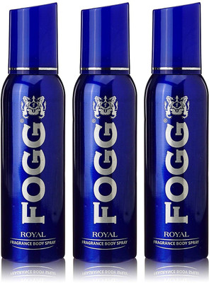 

Fogg Royal blue Body Spray - For Men(120 ml, Pack of 3)