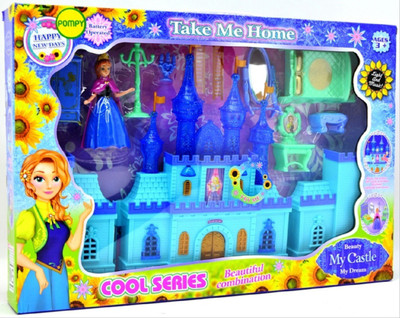 

Fabofly Battery Operated My Dream Beauty Castle Play set with Music and Beautiful Lights for kidz(Multicolor)